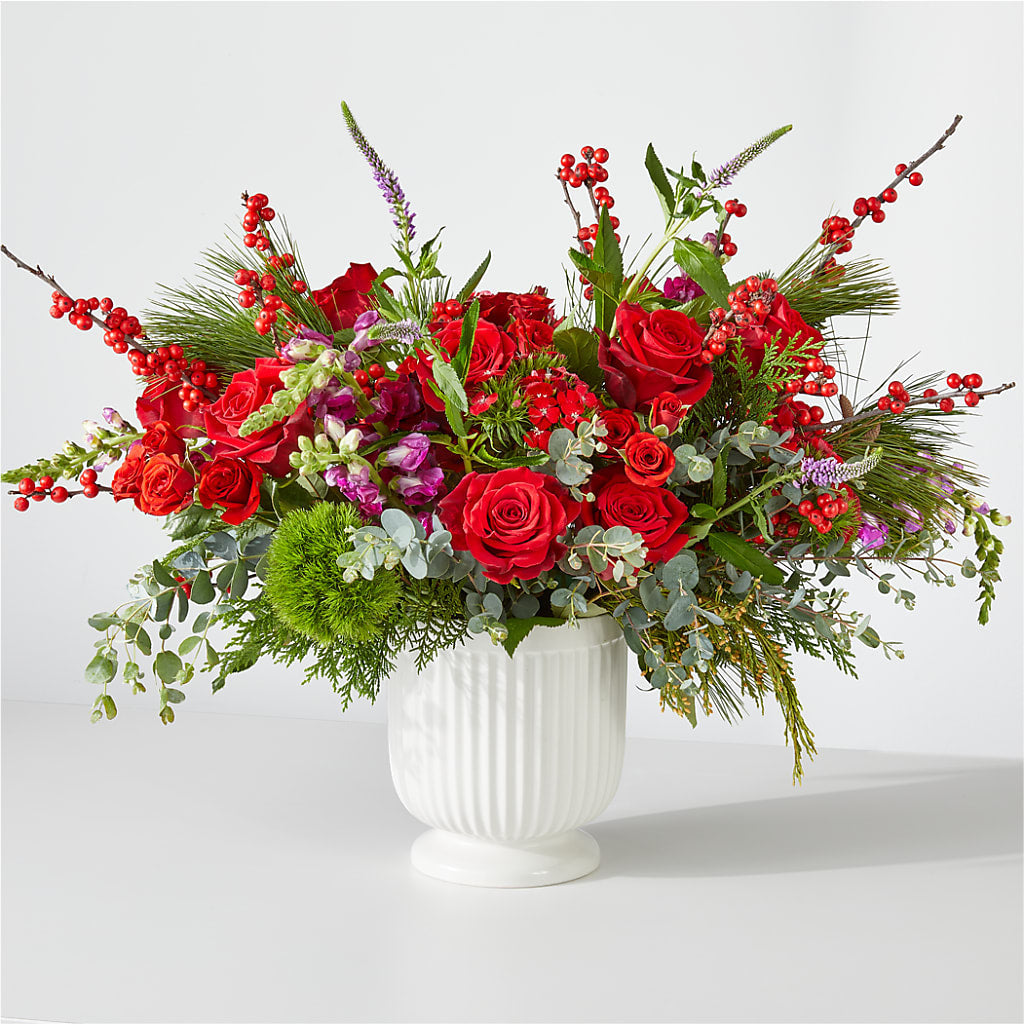 Big Red Bow Bouquet – ELLIOTT'S FLORIST & GIFTS, INC., Appomattox VA