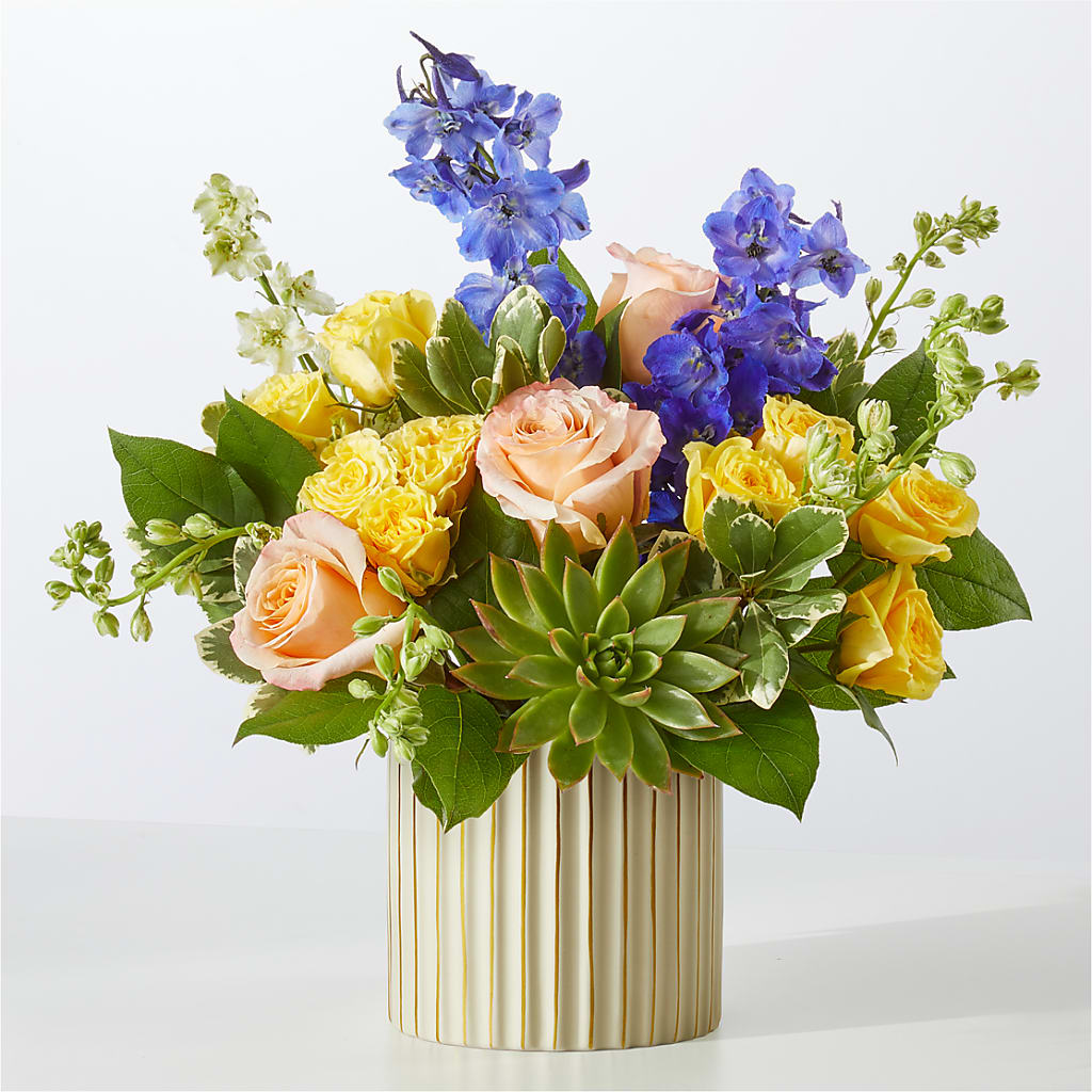 Cobalt Reverie Bouquet – ELLIOTT'S FLORIST & GIFTS, INC., Appomattox VA