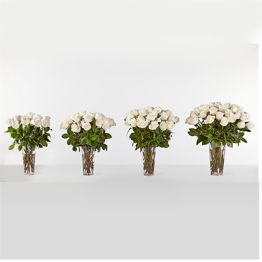 Long Stem White Rose Bouquet – ELLIOTT'S FLORIST & GIFTS, INC., Appomattox VA