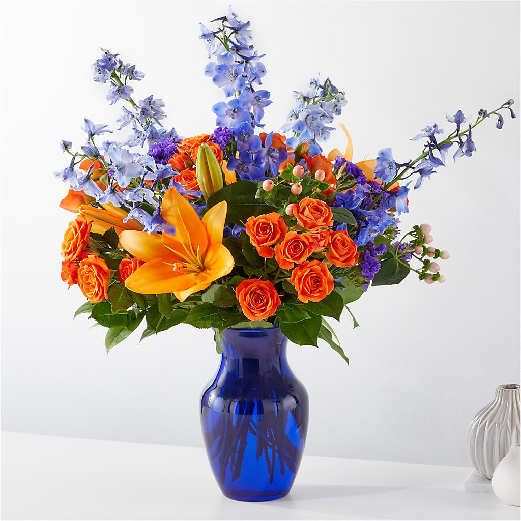 Radiant Citrus Bouquet – ELLIOTT'S FLORIST & GIFTS, INC., Appomattox VA