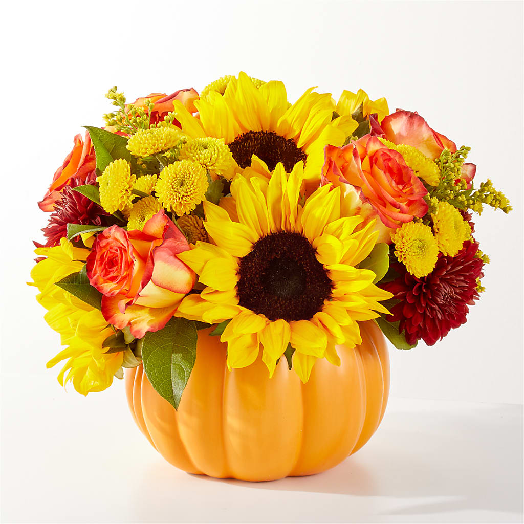 Golden Gourd Pumpkin Bouquet – ELLIOTT'S FLORIST & GIFTS, INC., Appomattox VA