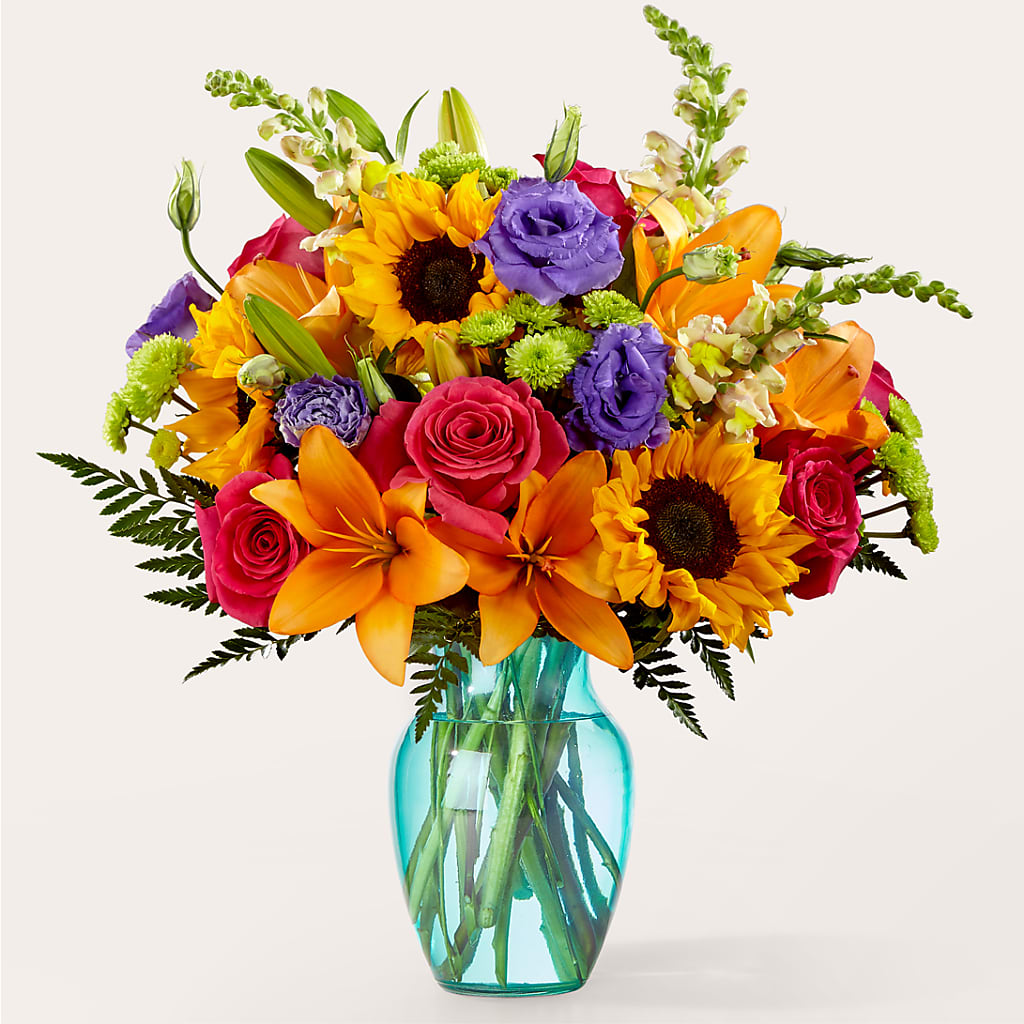 Double Rainbow Bouquet – ELLIOTT'S FLORIST & GIFTS, INC., Appomattox VA