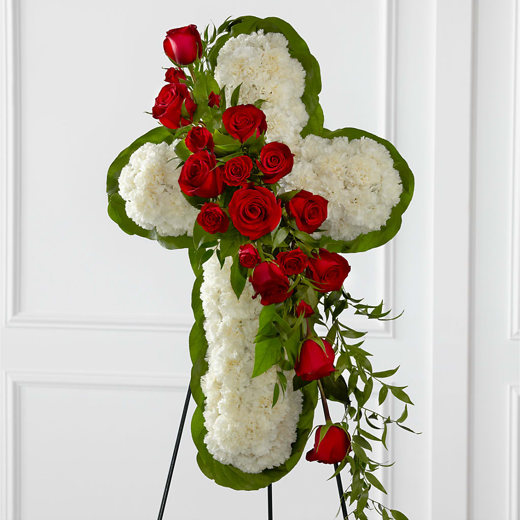 Floral Cross Easel – ELLIOTT'S FLORIST & GIFTS, INC., Appomattox VA