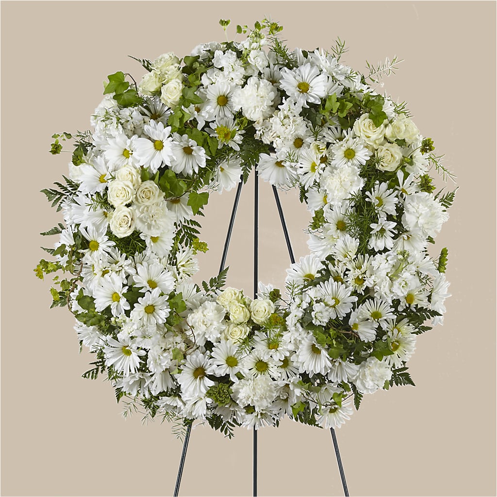 Faithful Wishes Wreath – ELLIOTT'S FLORIST & GIFTS, INC., Appomattox VA