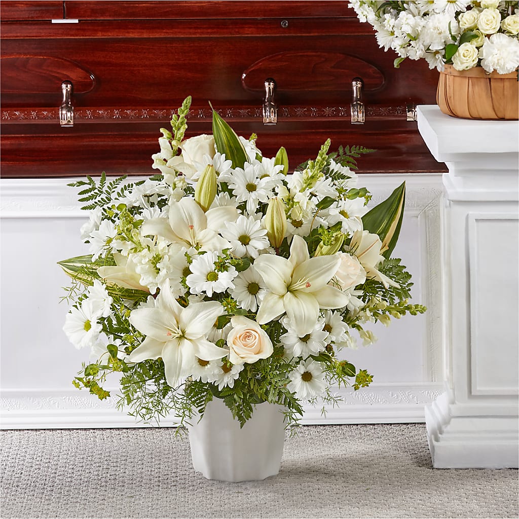 Thoughts of Tranquility Floor Basket – ELLIOTT'S FLORIST & GIFTS, INC., Appomattox VA