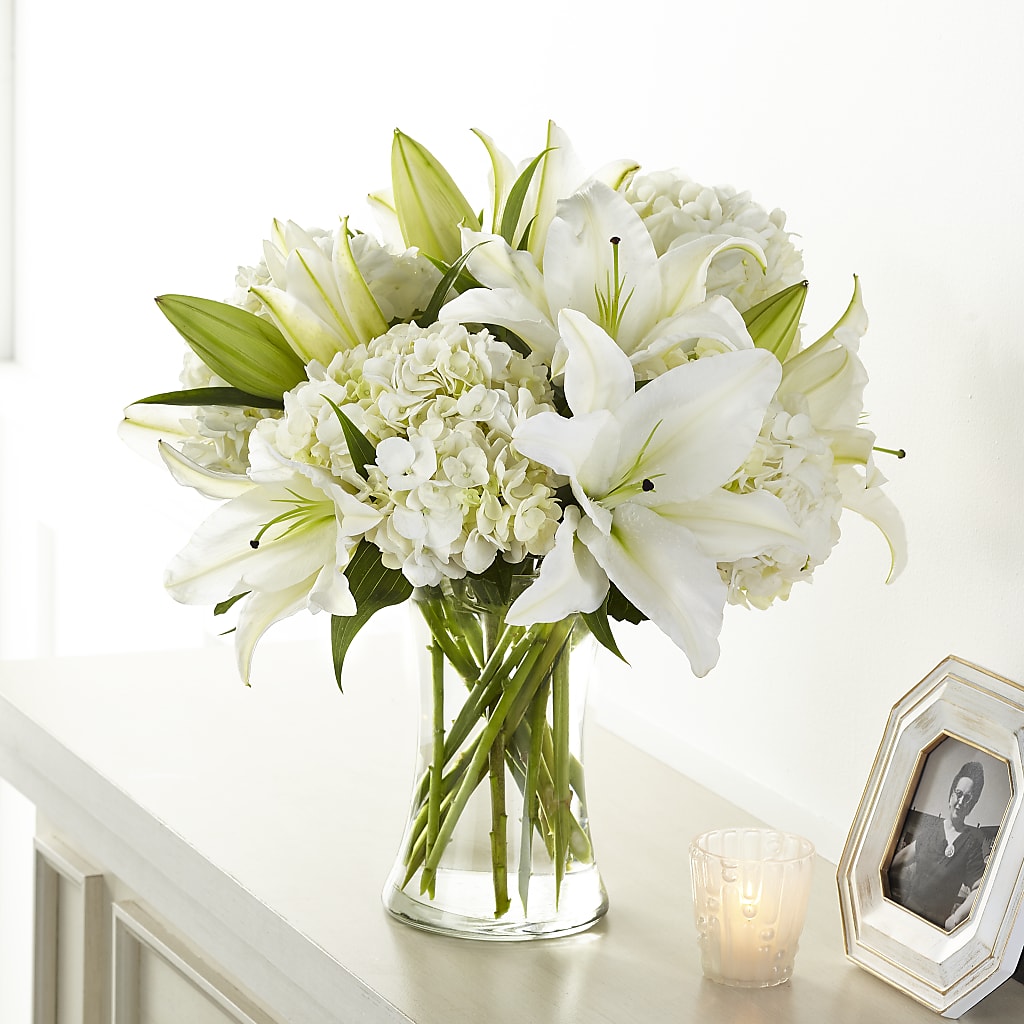 Compassionate Lily Bouquet – ELLIOTT'S FLORIST & GIFTS, INC., Appomattox VA