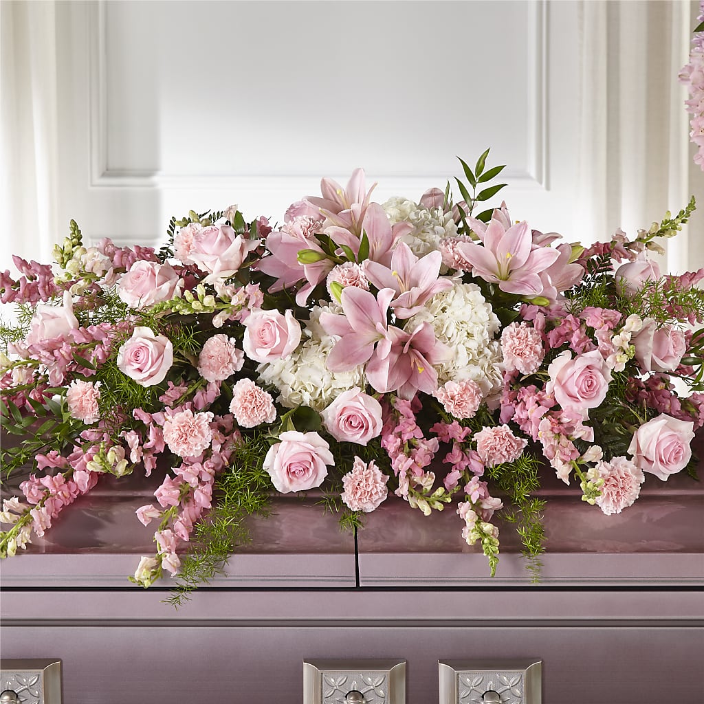 Life & Remembrance Casket Spray – ELLIOTT'S FLORIST & GIFTS, INC., Appomattox VA