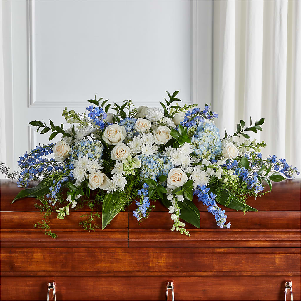 Timeless Essence Casket Spray – ELLIOTT'S FLORIST & GIFTS, INC., Appomattox VA