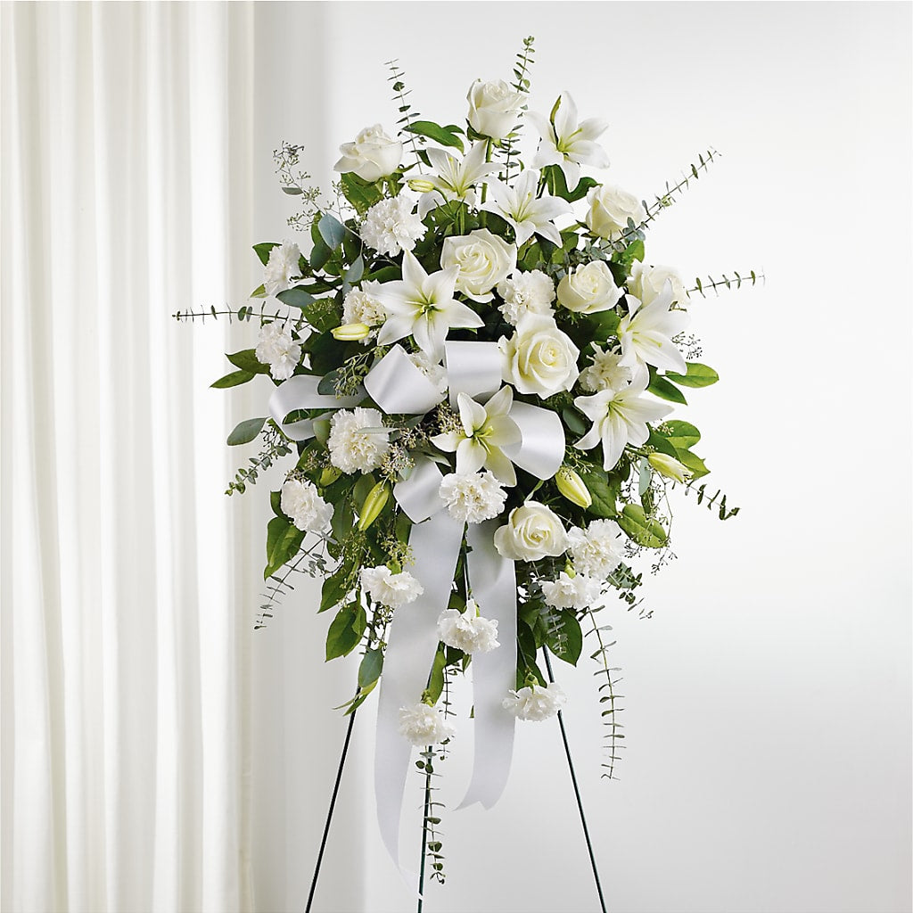 With Care Standing Spray – ELLIOTT'S FLORIST & GIFTS, INC., Appomattox VA