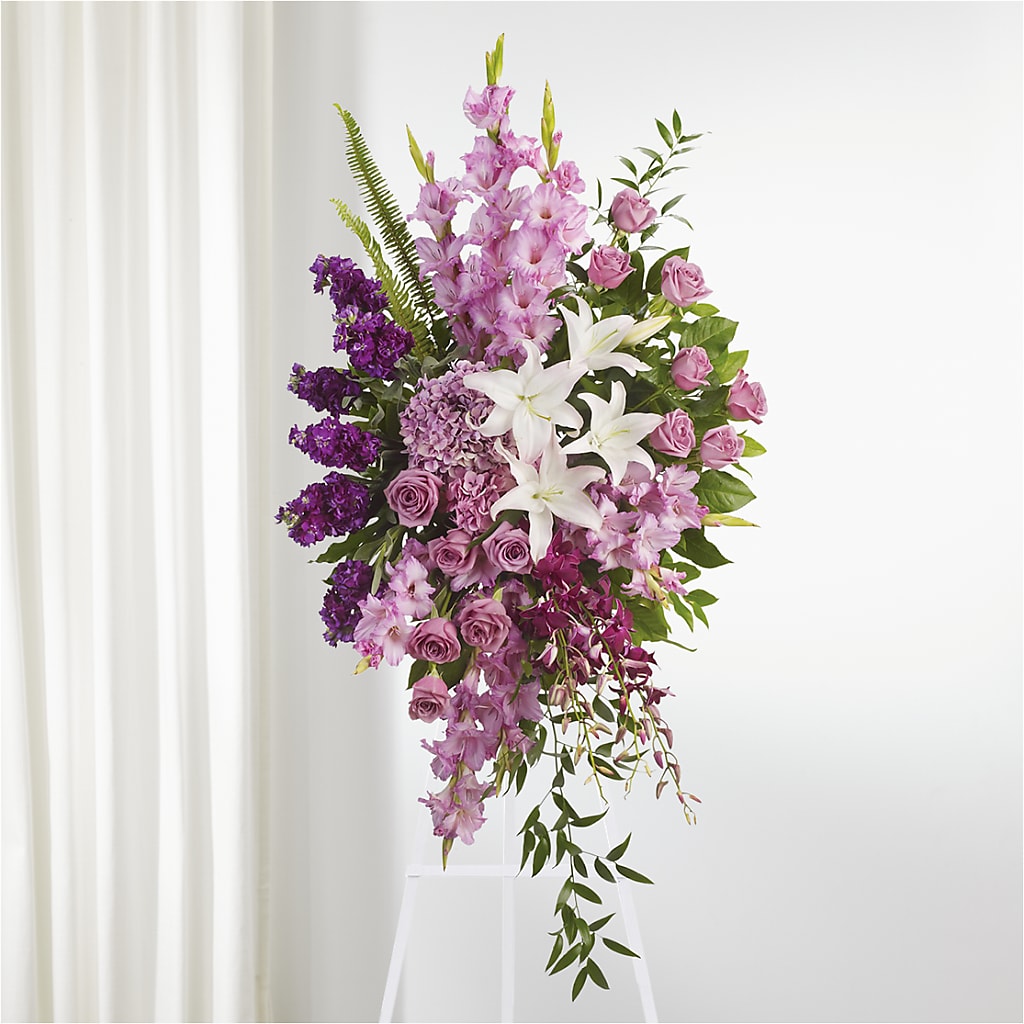 Never Alone Standing Spray – ELLIOTT'S FLORIST & GIFTS, INC., Appomattox VA