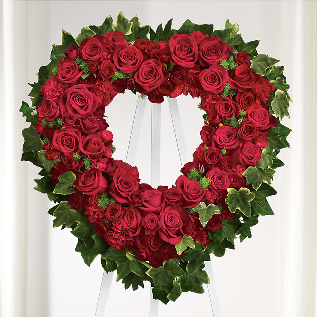 Wholehearted Standing Spray – ELLIOTT'S FLORIST & GIFTS, INC., Appomattox VA