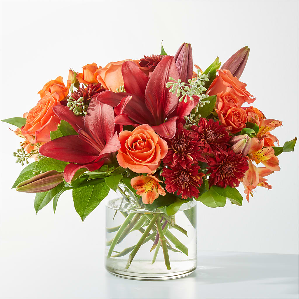 Crimson Leaves Bouquet – ELLIOTT'S FLORIST & GIFTS, INC., Appomattox VA
