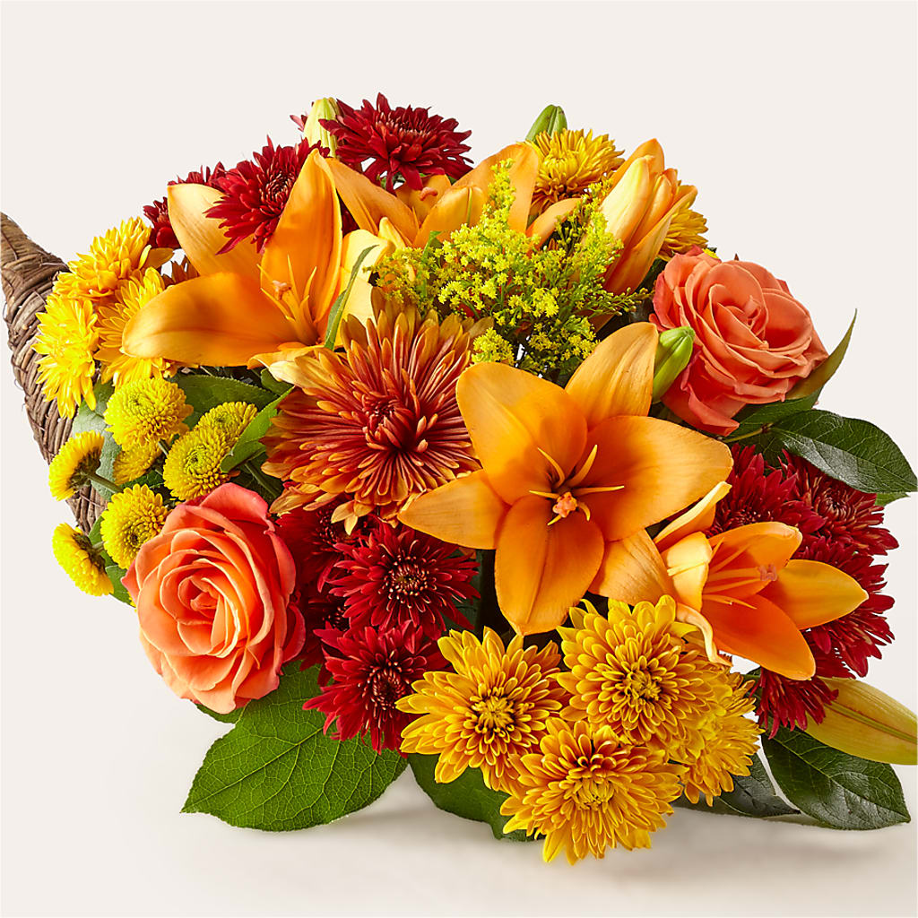 Feast of Color Cornucopia – ELLIOTT'S FLORIST & GIFTS, INC., Appomattox VA