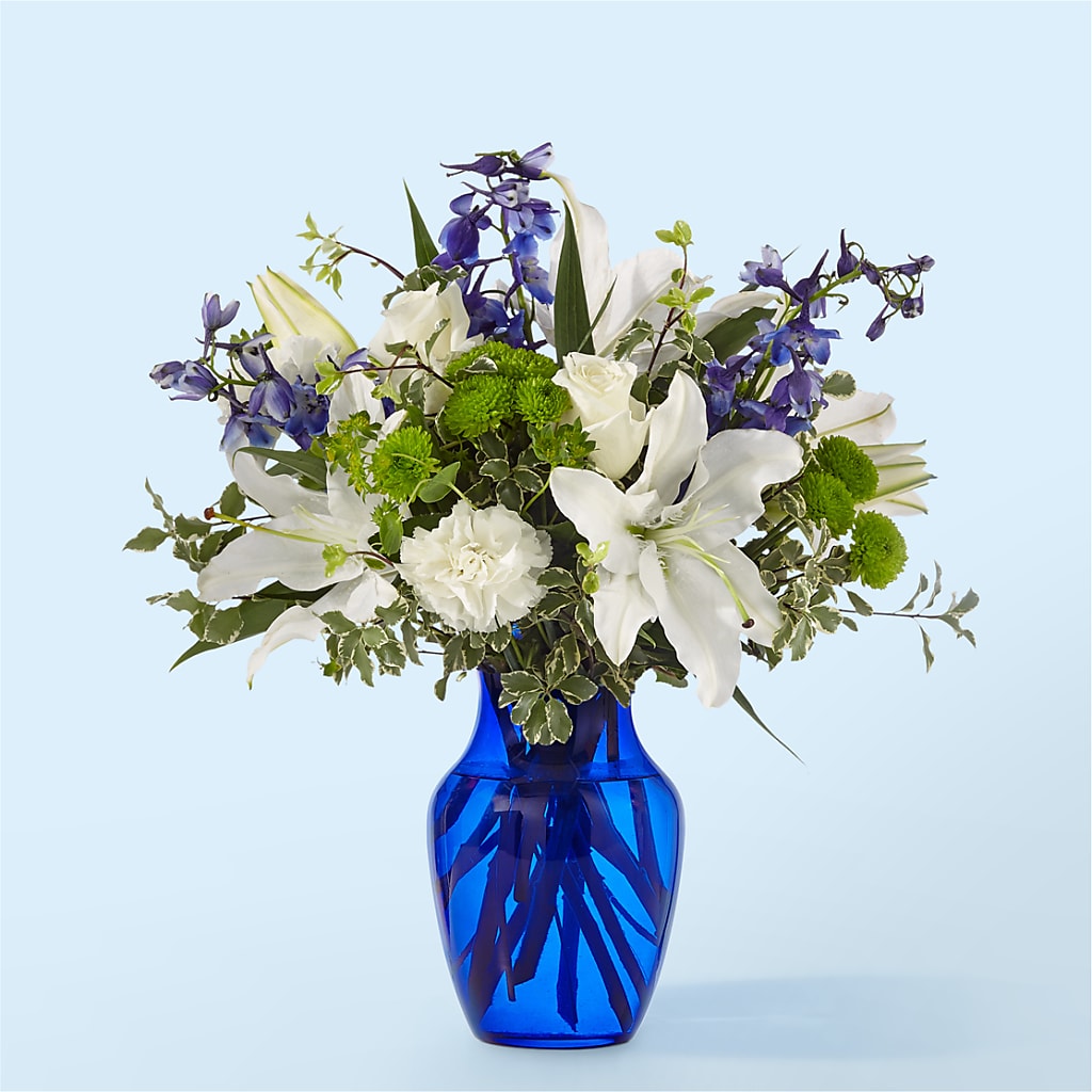 Santorini Bouquet – ELLIOTT'S FLORIST & GIFTS, INC., Appomattox VA