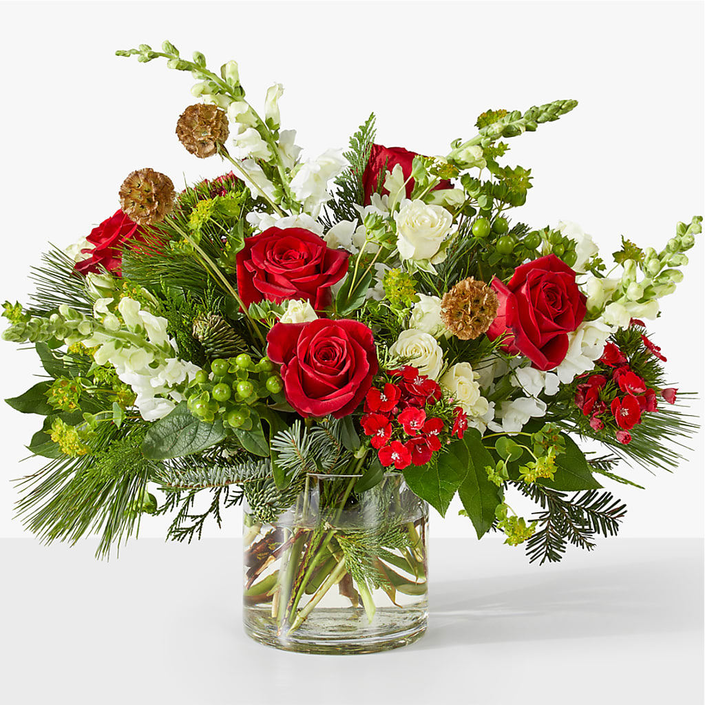 Deck the Halls Bouquet – ELLIOTT'S FLORIST & GIFTS, INC., Appomattox VA