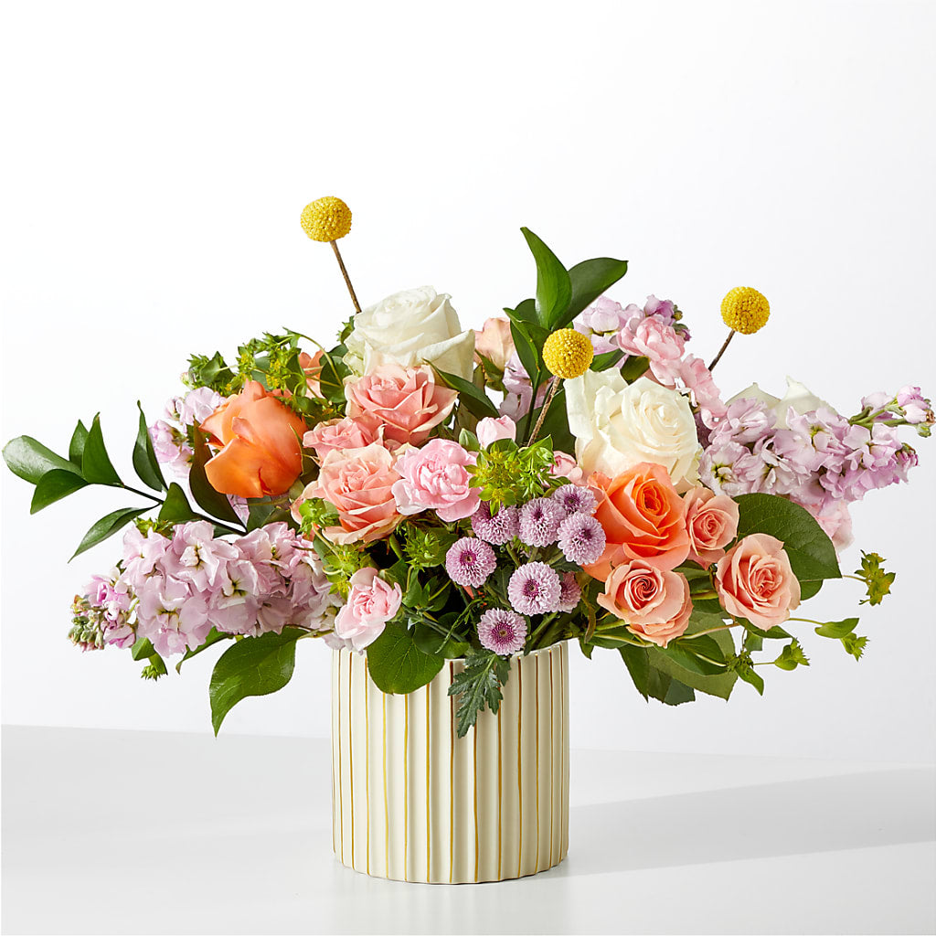 French Market Bouquet with Ivory Vase – ELLIOTT'S FLORIST & GIFTS, INC., Appomattox VA