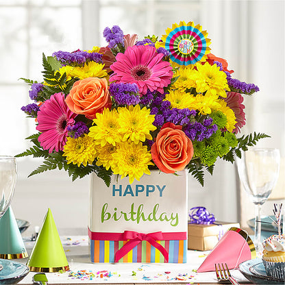 Birthday Brights Bouquet – ELLIOTT'S FLORIST & GIFTS, INC., Appomattox VA