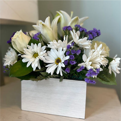 Beyond Blue Box Bouquet – ELLIOTT'S FLORIST & GIFTS, INC., Appomattox VA