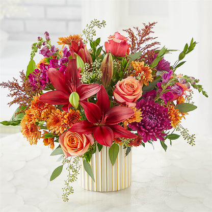 Burgundy Landscape Bouquet – ELLIOTT'S FLORIST & GIFTS, INC., Appomattox VA
