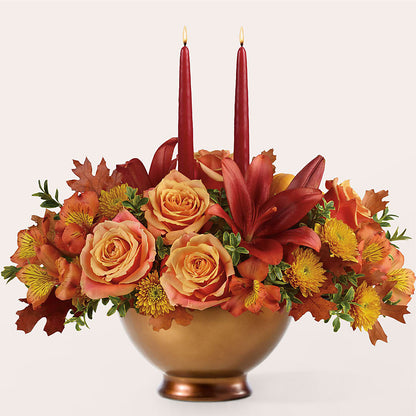 Harvest Table Centerpiece – ELLIOTT'S FLORIST & GIFTS, INC., Appomattox VA