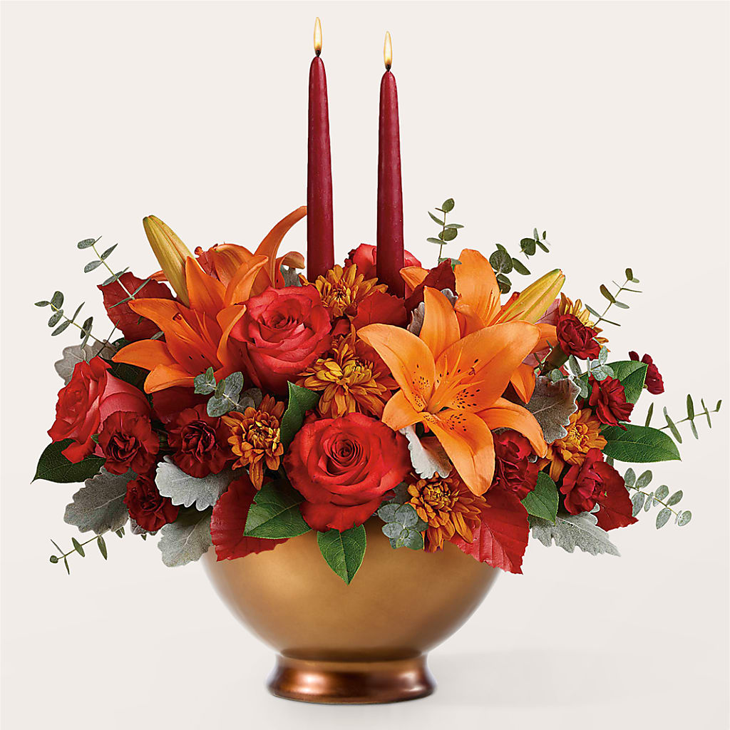 Fruits of Fall Centerpiece – ELLIOTT'S FLORIST & GIFTS, INC., Appomattox VA