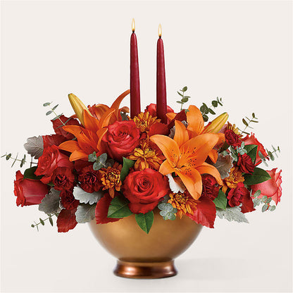 Fruits of Fall Centerpiece – ELLIOTT'S FLORIST & GIFTS, INC., Appomattox VA