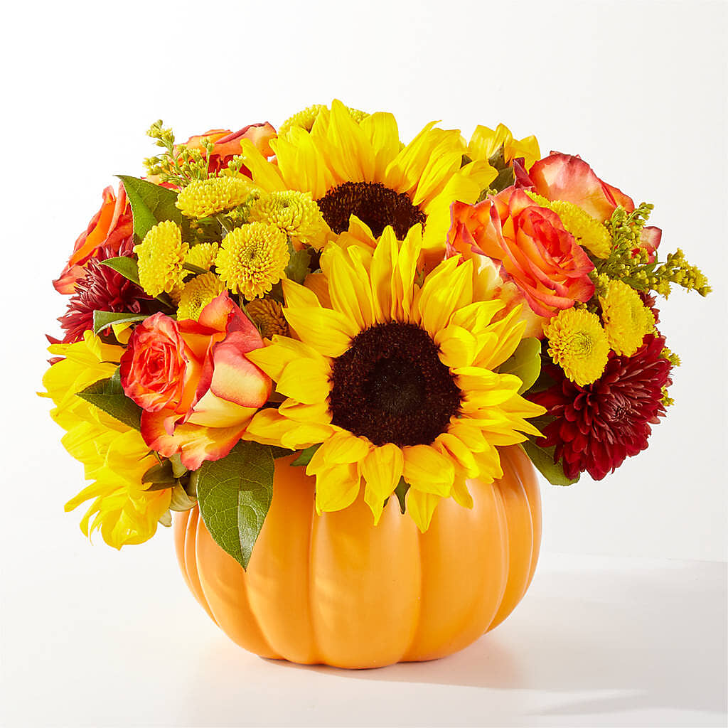 Golden Gourd Pumpkin Bouquet – ELLIOTT'S FLORIST & GIFTS, INC., Appomattox VA