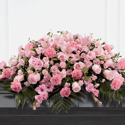 Garden of Comfort Casket Spray (Standard) – ELLIOTT'S FLORIST & GIFTS, INC., Appomattox VA