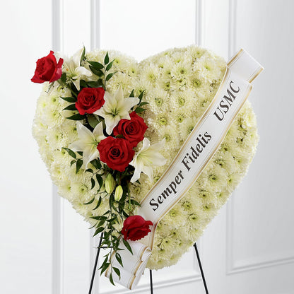 Heartfelt Hero Standing Heart – ELLIOTT'S FLORIST & GIFTS, INC., Appomattox VA