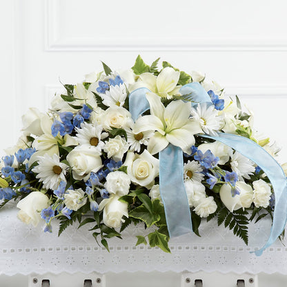 Tender Treasure Casket Spray – ELLIOTT'S FLORIST & GIFTS, INC., Appomattox VA