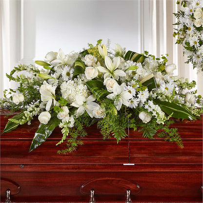 Abundance Casket Spray – ELLIOTT'S FLORIST & GIFTS, INC., Appomattox VA