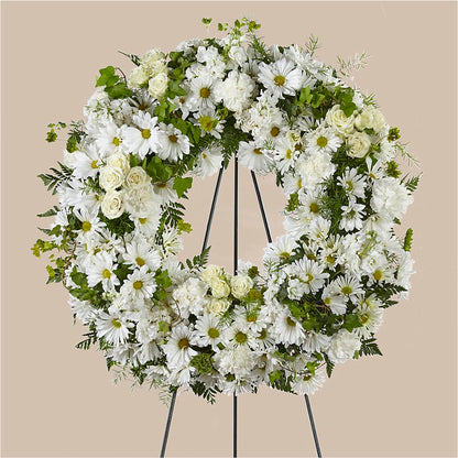 Faithful Wishes Wreath – ELLIOTT'S FLORIST & GIFTS, INC., Appomattox VA
