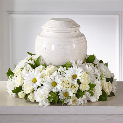 Ivory Gardens Cremation Adornment – ELLIOTT'S FLORIST & GIFTS, INC., Appomattox VA