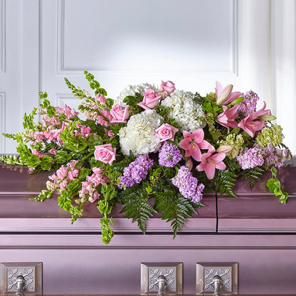 Life's Gratitude Casket Spray – ELLIOTT'S FLORIST & GIFTS, INC., Appomattox VA