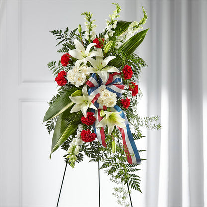 Stars of Life Standing Spray – ELLIOTT'S FLORIST & GIFTS, INC., Appomattox VA