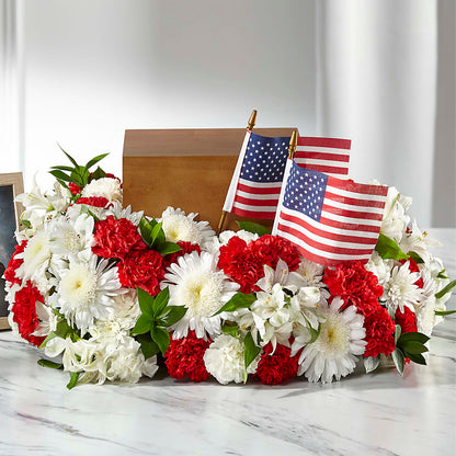 Spirit of Patriotism Cremation Adornment – ELLIOTT'S FLORIST & GIFTS, INC., Appomattox VA