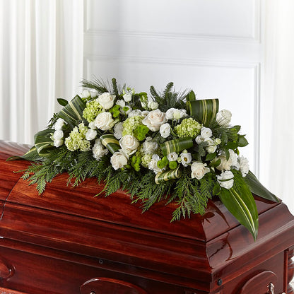 Hopeful Gesture Casket Spray – ELLIOTT'S FLORIST & GIFTS, INC., Appomattox VA