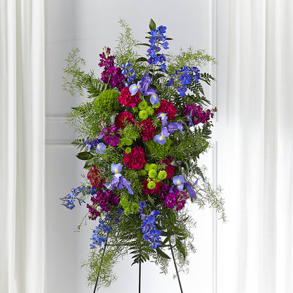 Heavenly Skies Standing Spray – ELLIOTT'S FLORIST & GIFTS, INC., Appomattox VA