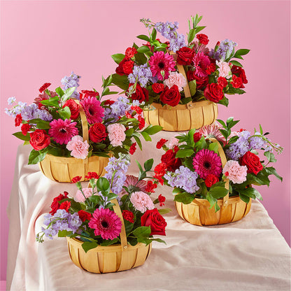 Pink Picnic Basket – ELLIOTT'S FLORIST & GIFTS, INC., Appomattox VA