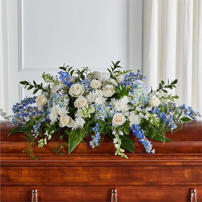 Timeless Essence Casket Spray – ELLIOTT'S FLORIST & GIFTS, INC., Appomattox VA