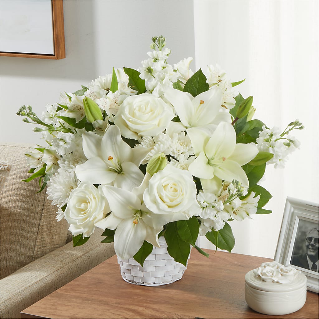 Peaceful Reflections Arrangement – ELLIOTT'S FLORIST & GIFTS, INC., Appomattox VA