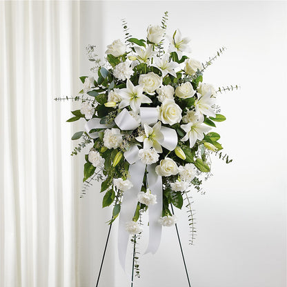 With Care Standing Spray – ELLIOTT'S FLORIST & GIFTS, INC., Appomattox VA