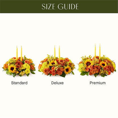 Autumn Harmony Centerpiece – ELLIOTT'S FLORIST & GIFTS, INC., Appomattox VA