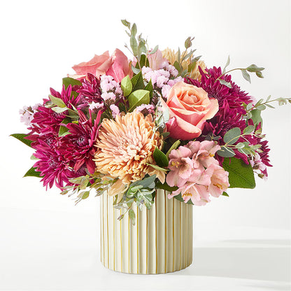 Berry Cobbler Bouquet with Ivory Vase – ELLIOTT'S FLORIST & GIFTS, INC., Appomattox VA