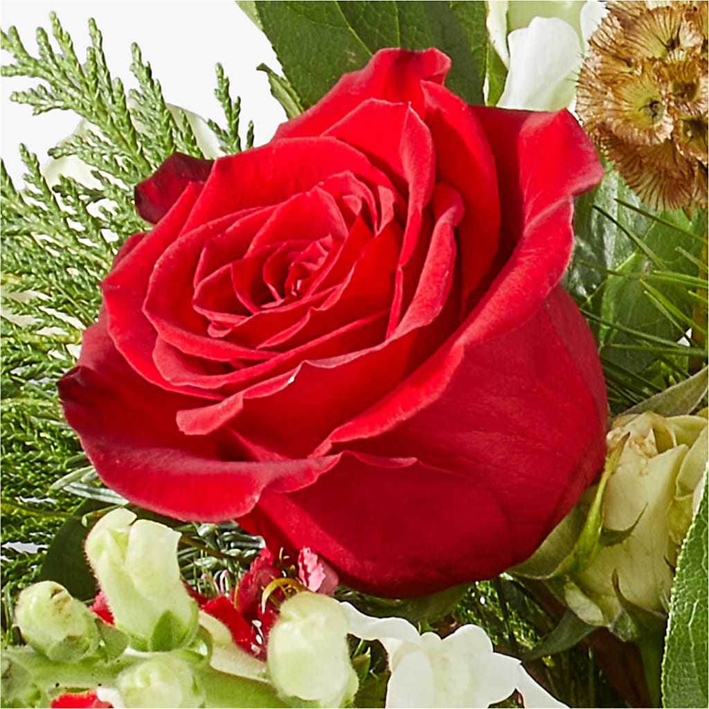 Deck the Halls Bouquet – ELLIOTT'S FLORIST & GIFTS, INC., Appomattox VA