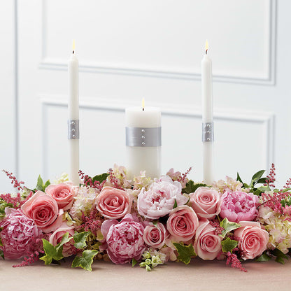 Worldwide Romance Unity Candle Arrangement – ELLIOTT'S FLORIST & GIFTS, INC., Appomattox VA