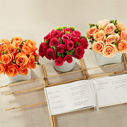 Dawn Rose Centerpiece – ELLIOTT'S FLORIST & GIFTS, INC., Appomattox VA